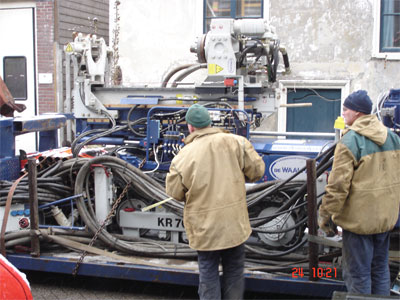 Machine arriveert