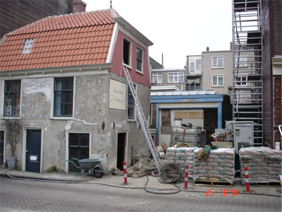 Zwembad: spoelwater van de mengmachine.